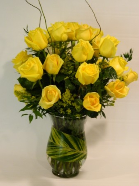 Two Dozen roses- Yellow